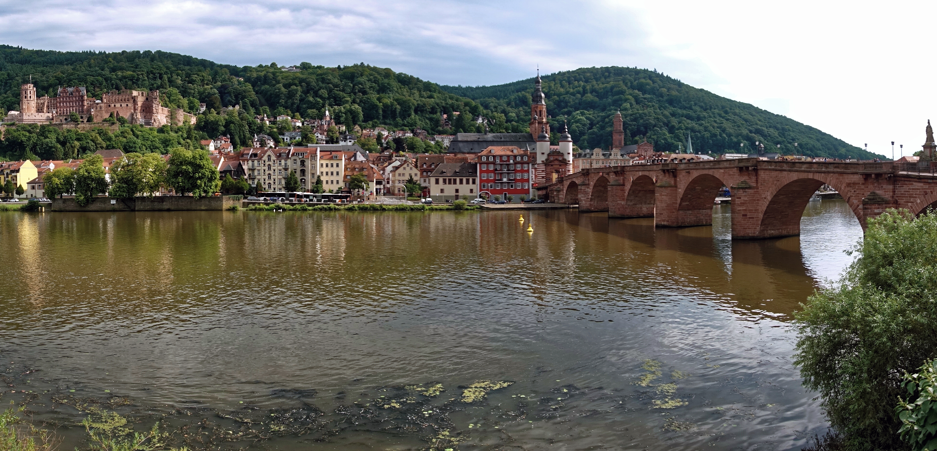 Heidelberg Castle and the old town above the Neckar